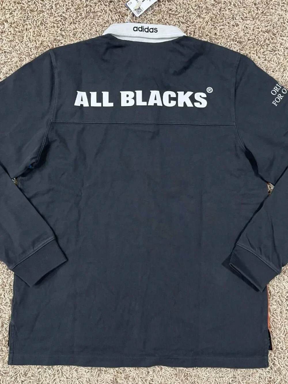 Adidas Originals & All Blacks Men’s Heritage Rugby Polo Shirt, Size Medium (New)